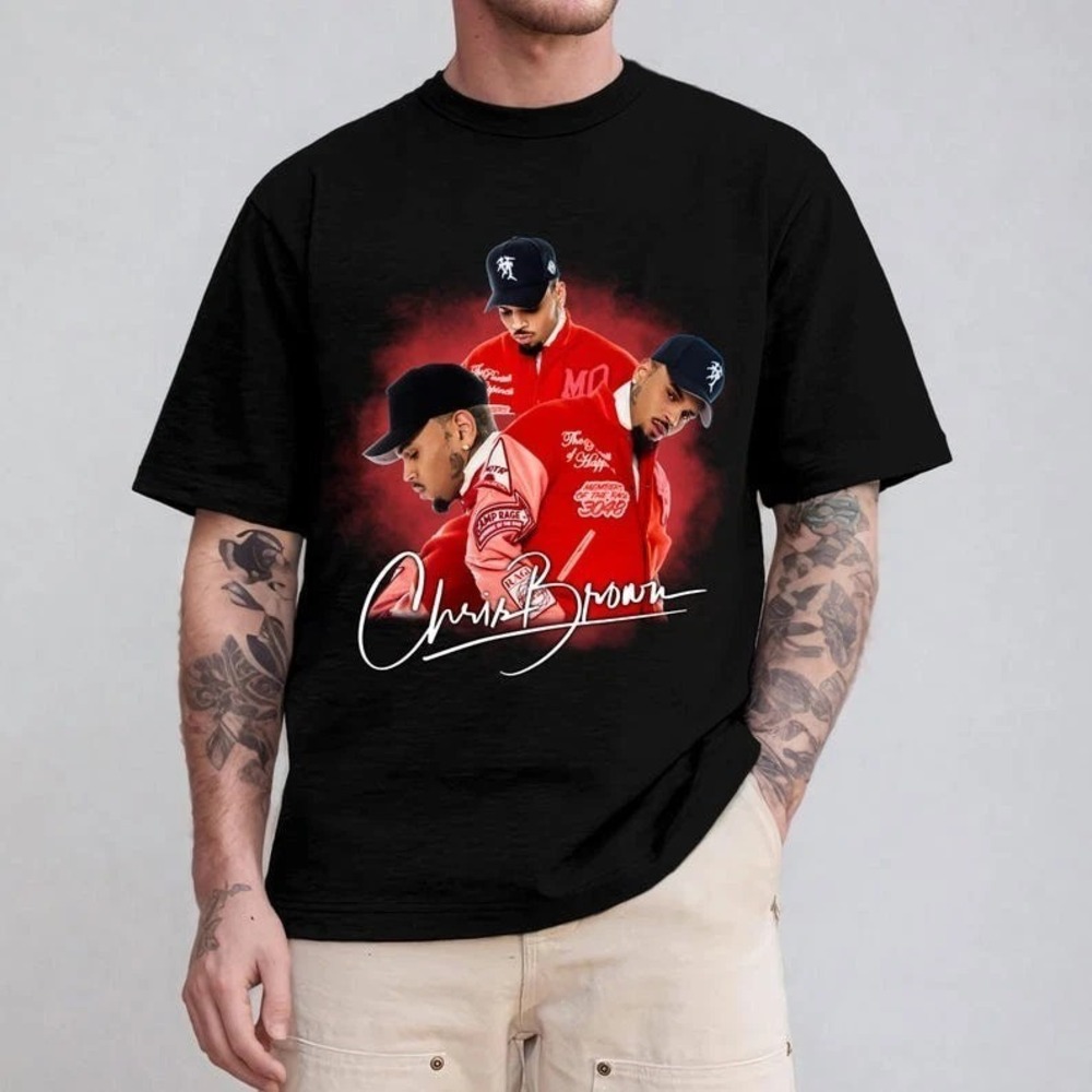Chris Brown T-Shirt Hip Hop R&B Fan Shirt Chris Brown Fan T-Shirt Concert Tee